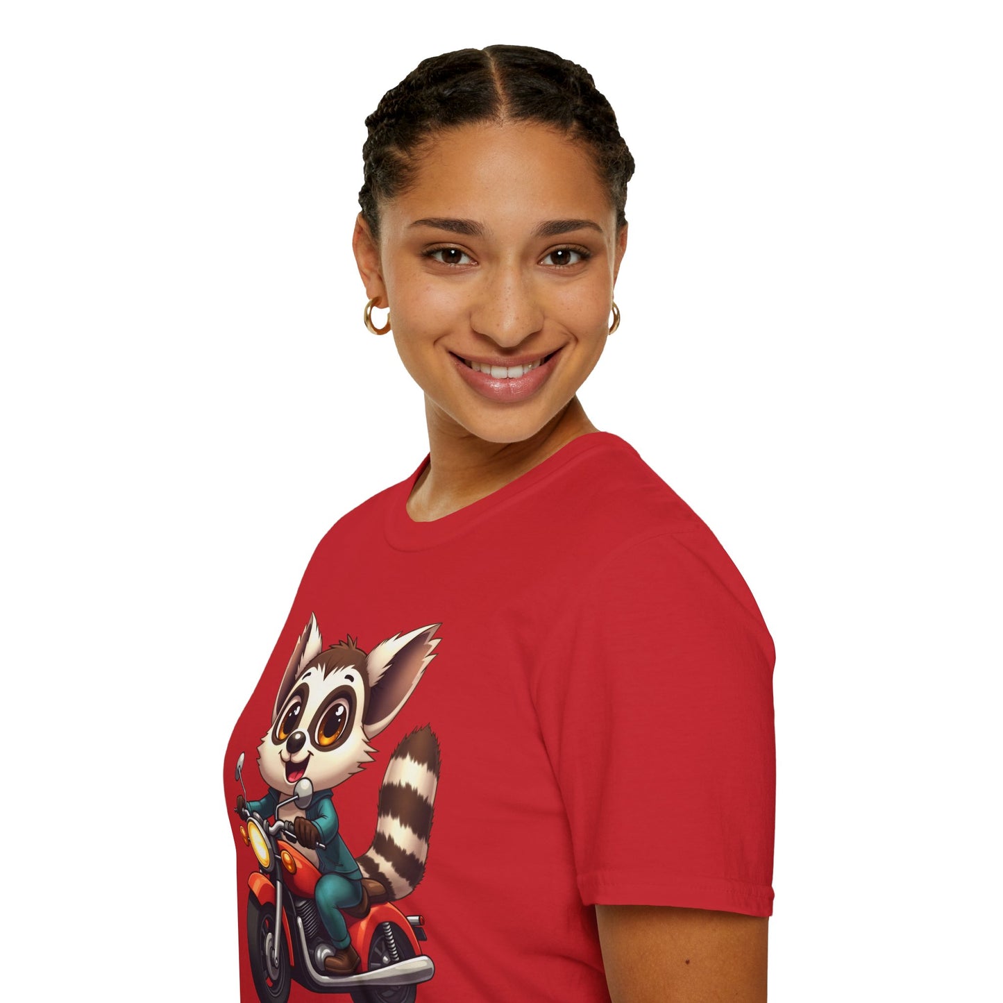 Lemur Motorcycle T-Shirt - Lemur riding a motorcycle