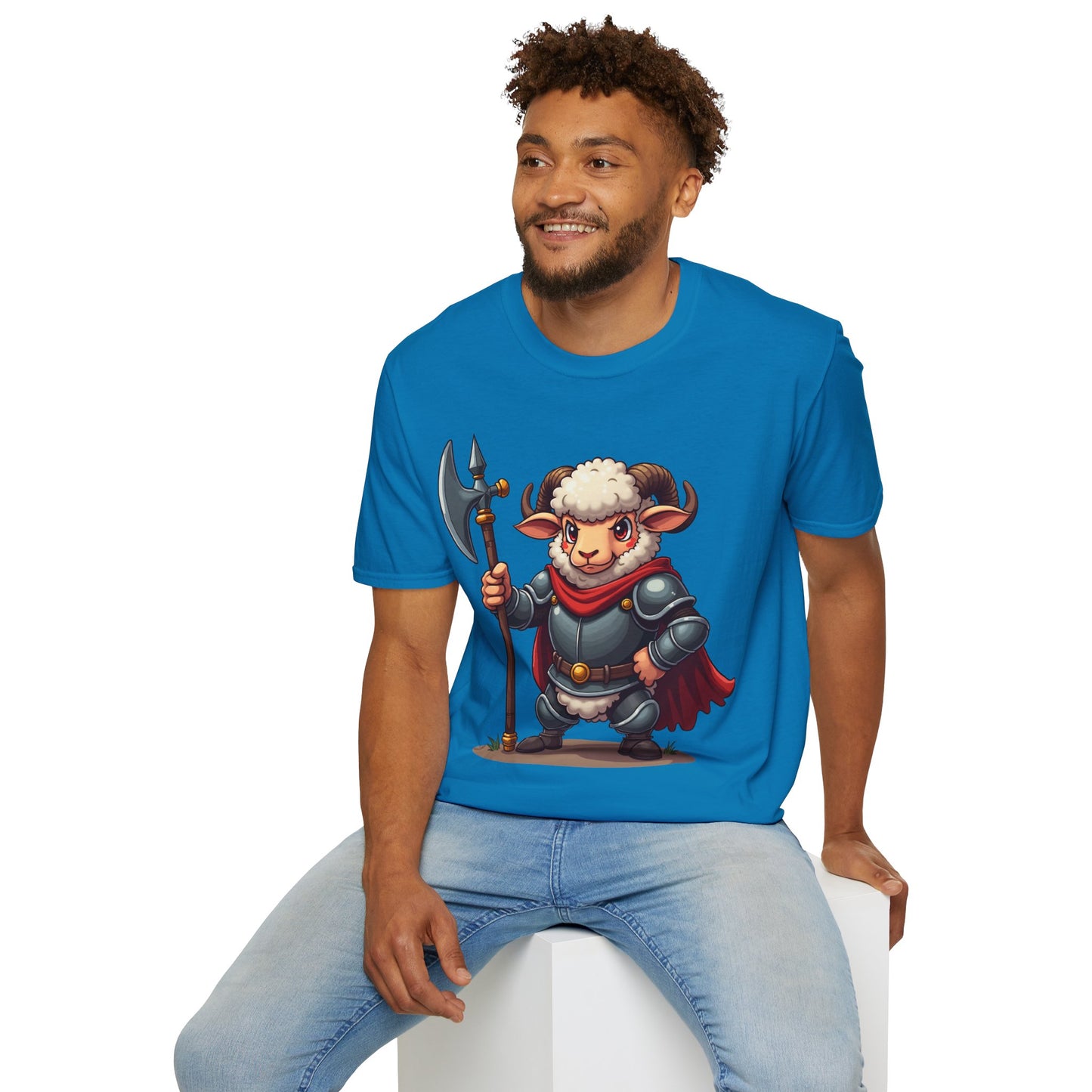 Medieval Ram T-Shirt - Ram wearing Armor Tee