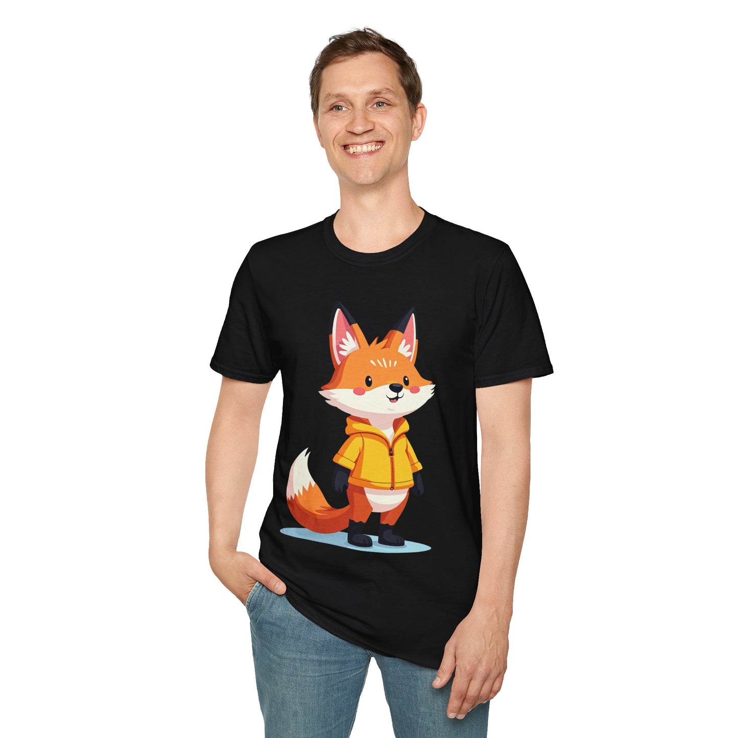 Fox in a Hoodie T-Shirt - Comfy Fox Tee