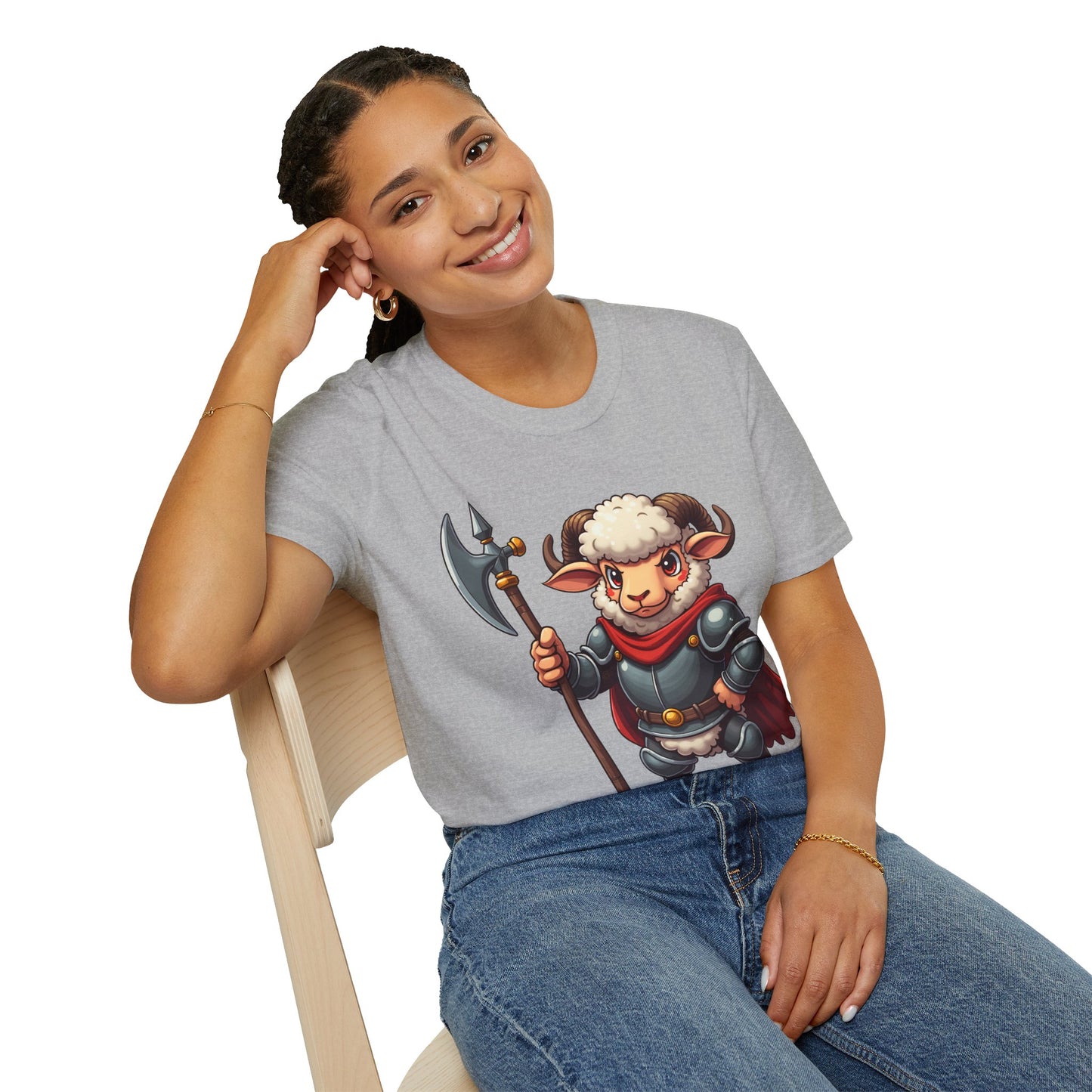 Medieval Ram T-Shirt - Ram wearing Armor Tee
