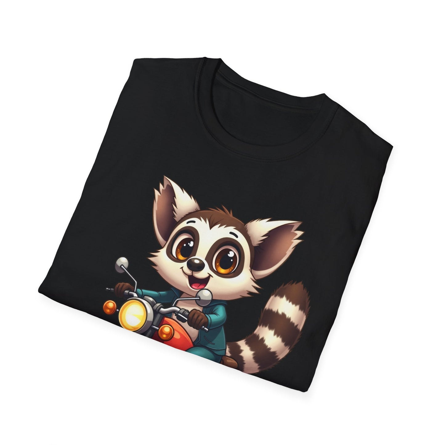 Lemur Motorcycle T-Shirt - Lemur riding a motorcycle