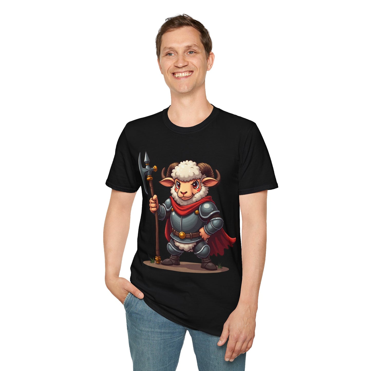 Medieval Ram T-Shirt - Ram wearing Armor Tee