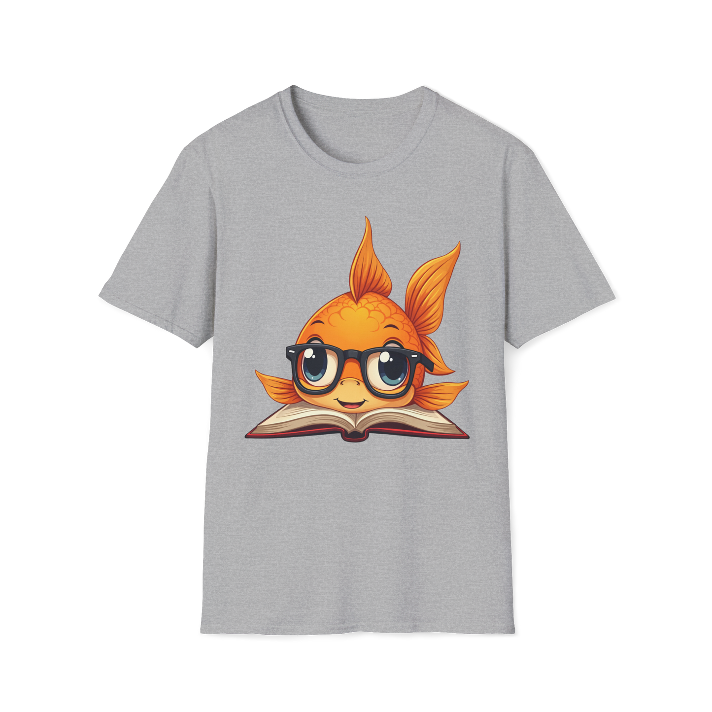 Goldfish Reading Book Unisex T-Shirt - Smart Goldfish Tee