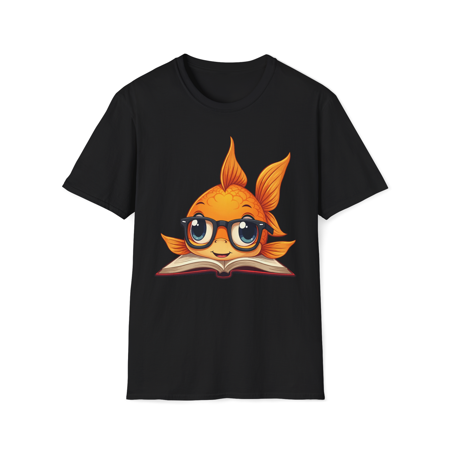 Goldfish Reading Book Unisex T-Shirt - Smart Goldfish Tee