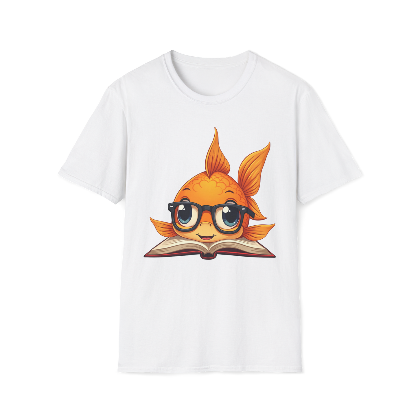 Goldfish Reading Book Unisex T-Shirt - Smart Goldfish Tee
