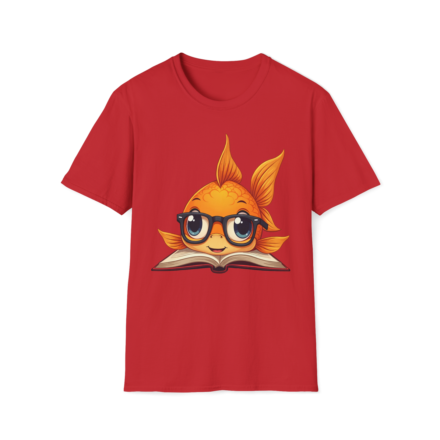 Goldfish Reading Book Unisex T-Shirt - Smart Goldfish Tee