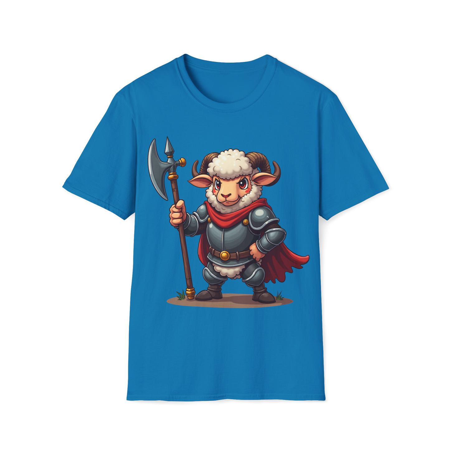 Medieval Ram T-Shirt - Ram wearing Armor Tee
