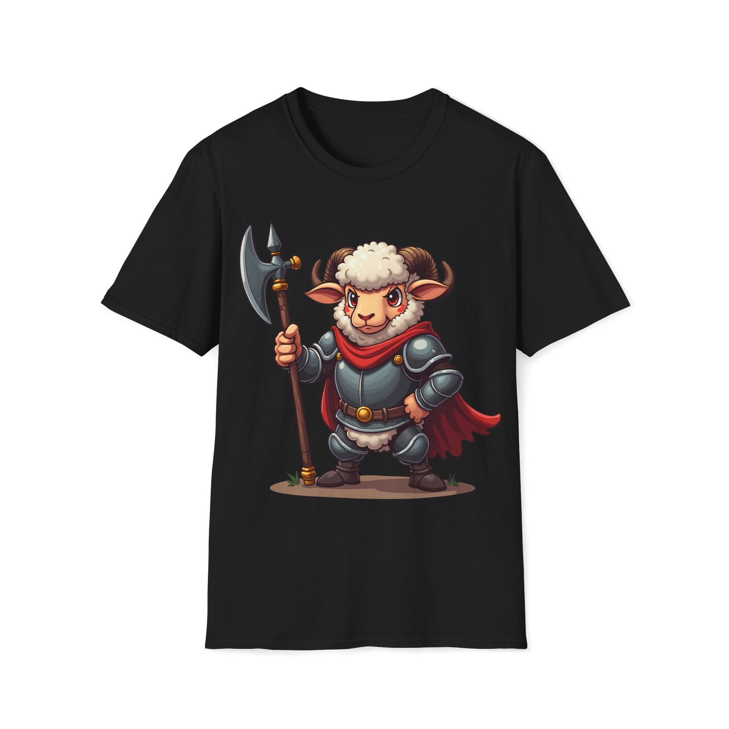 Medieval Ram T-Shirt - Ram wearing Armor Tee