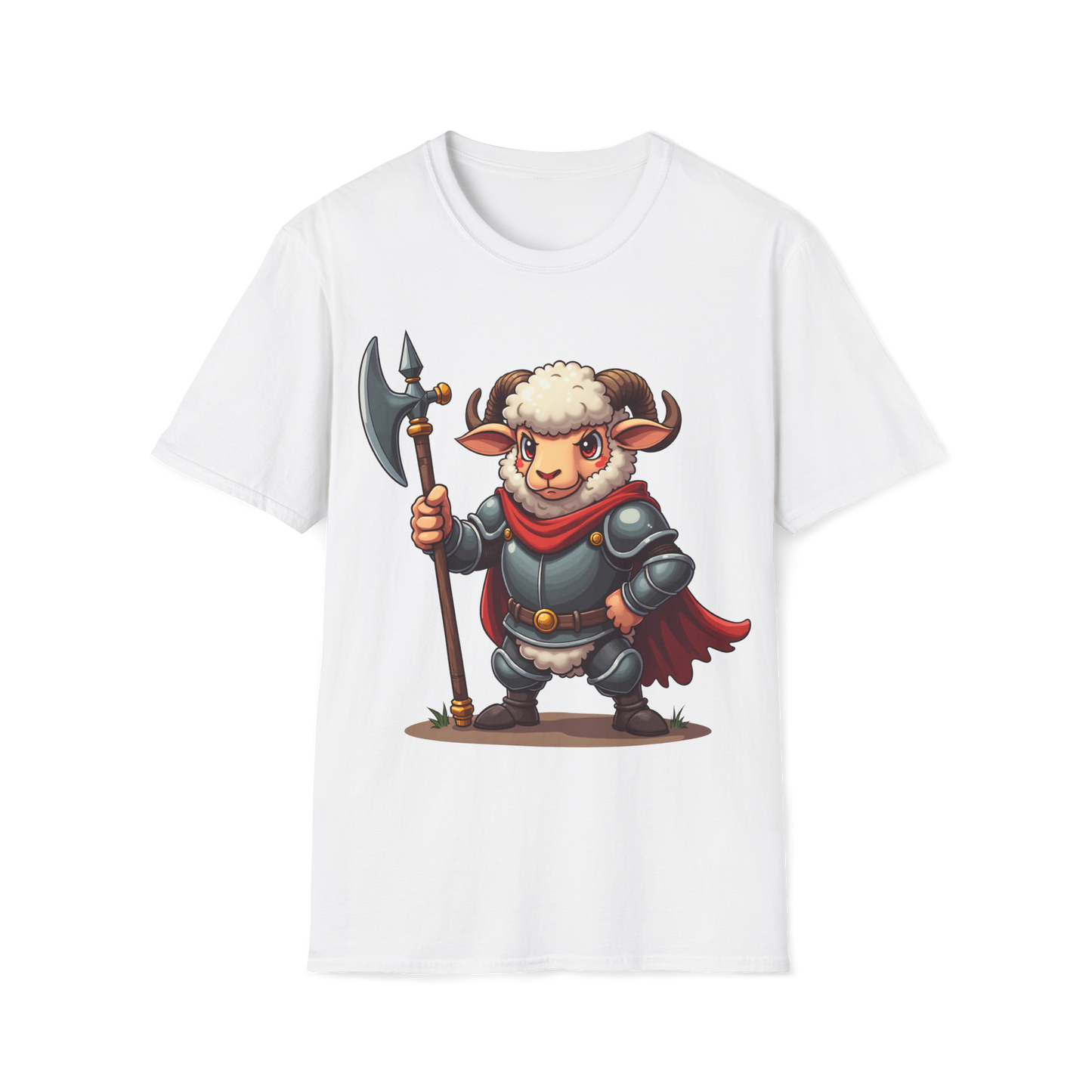Medieval Ram T-Shirt - Ram wearing Armor Tee