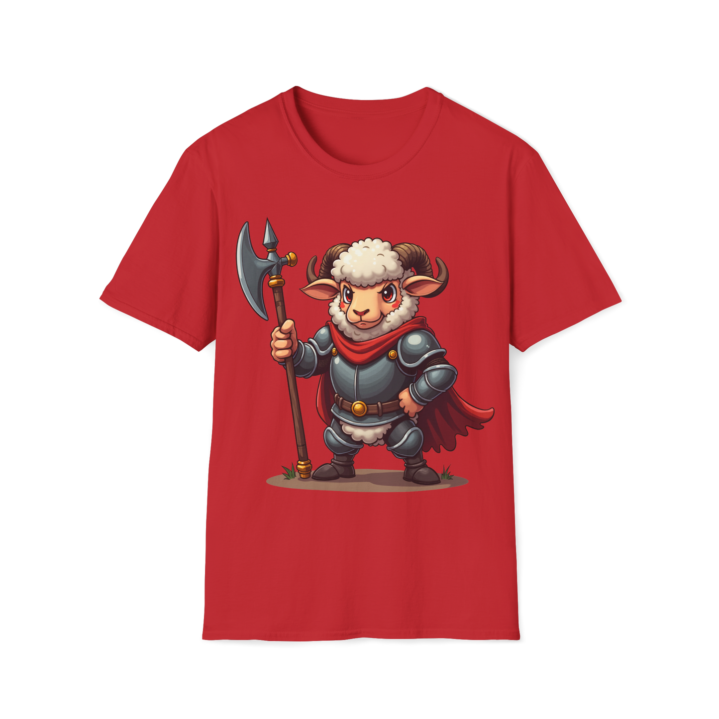 Medieval Ram T-Shirt - Ram wearing Armor Tee