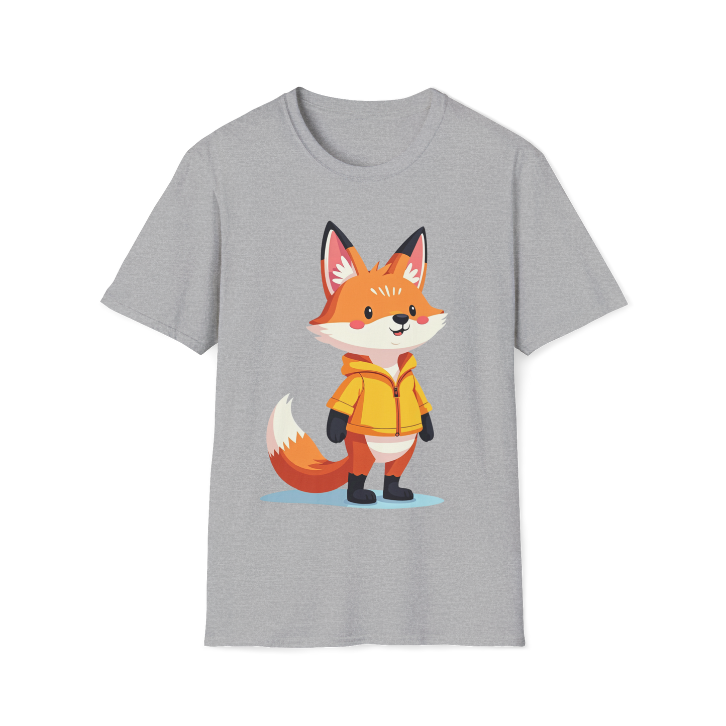 Fox in a Hoodie T-Shirt - Comfy Fox Tee