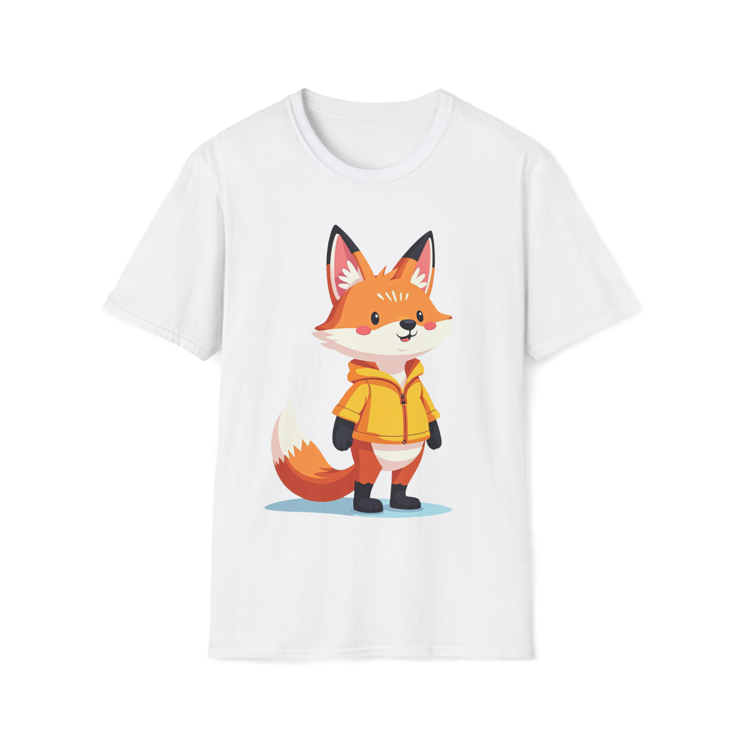 Fox in a Hoodie T-Shirt - Comfy Fox Tee