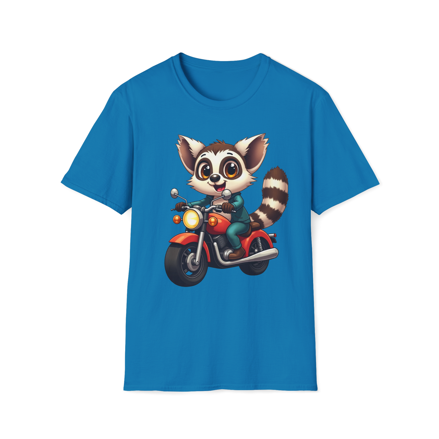 Lemur Motorcycle T-Shirt - Lemur riding a motorcycle