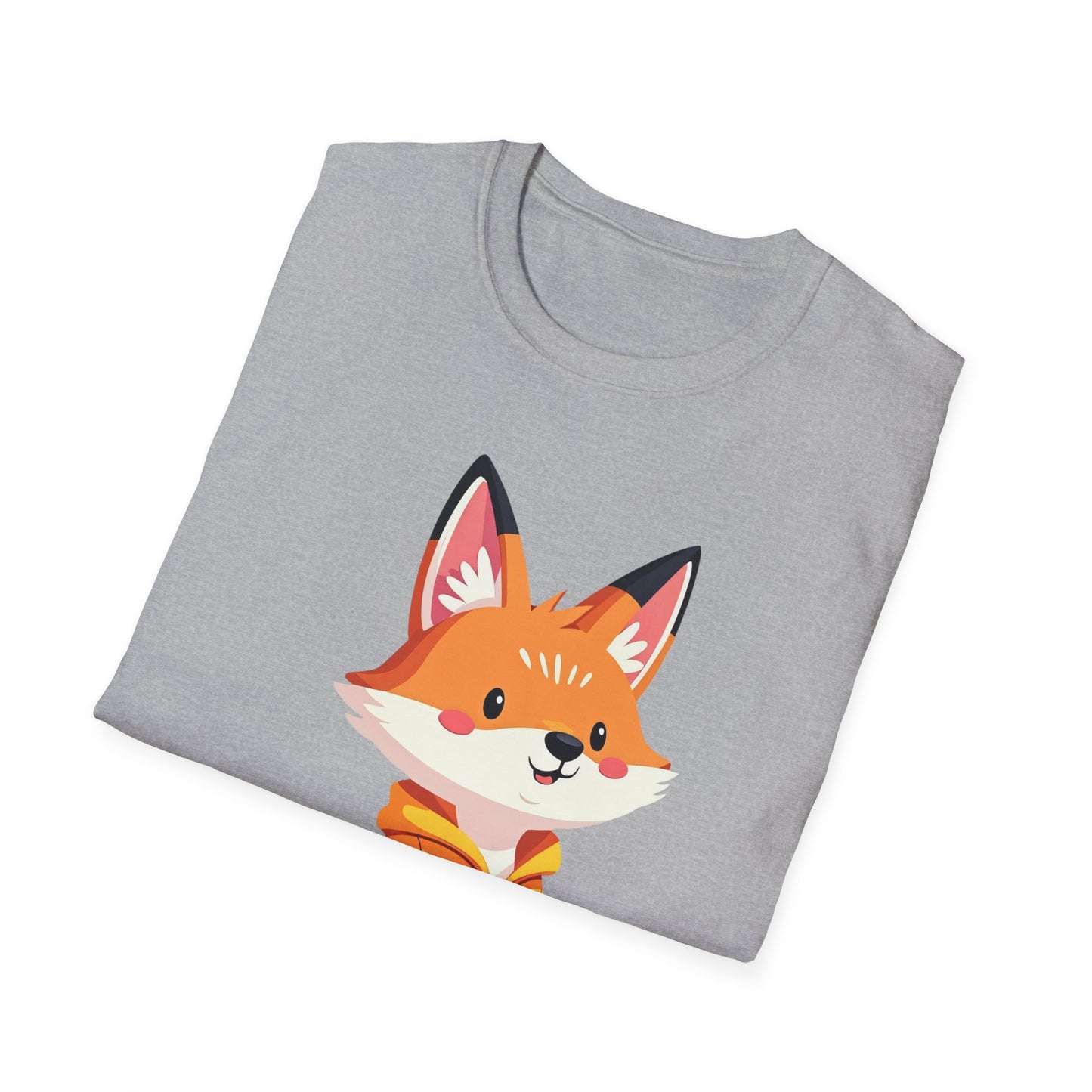 Fox in a Hoodie T-Shirt - Comfy Fox Tee