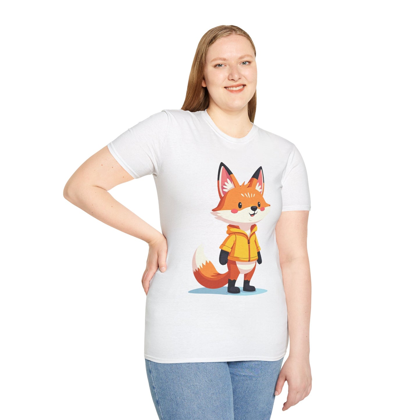 Fox in a Hoodie T-Shirt - Comfy Fox Tee