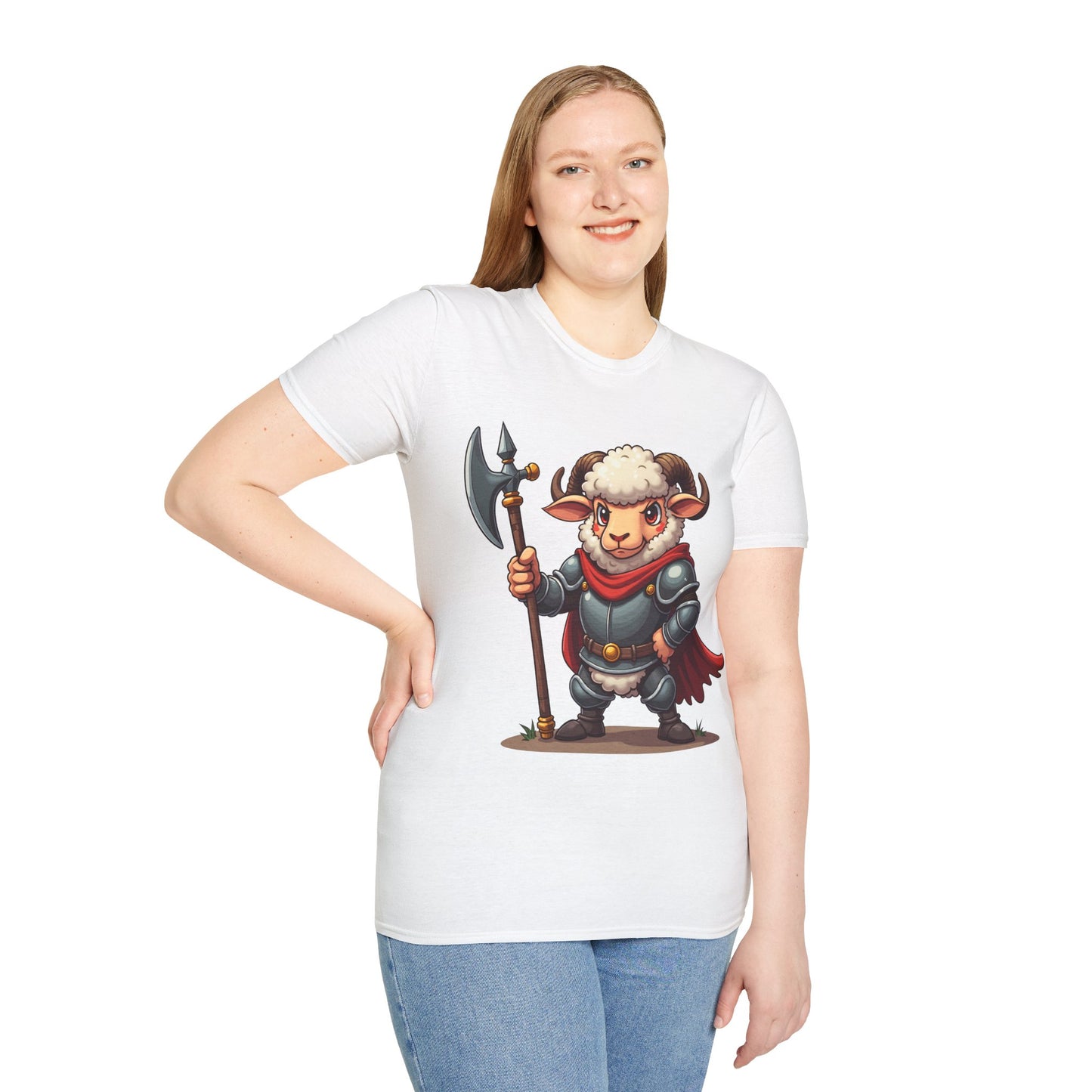 Medieval Ram T-Shirt - Ram wearing Armor Tee