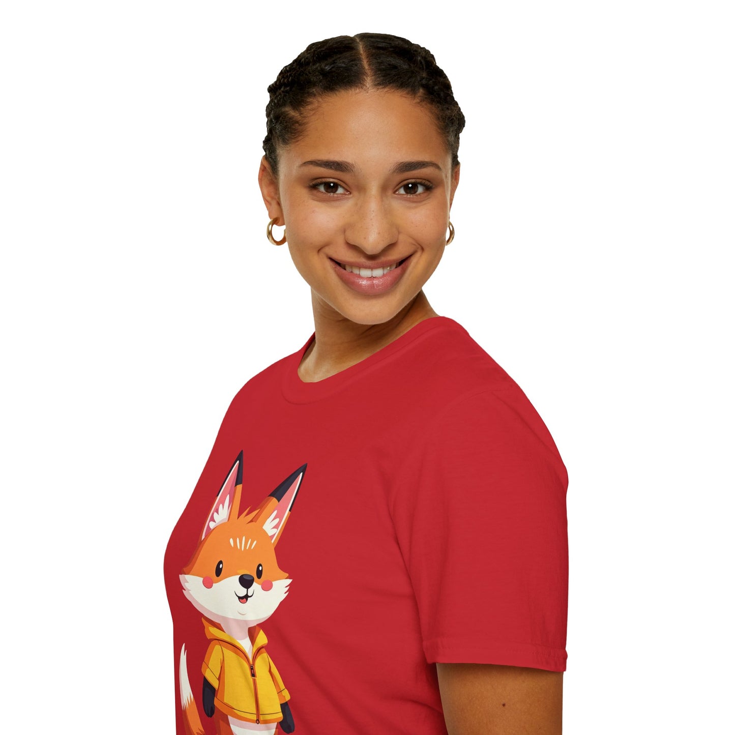 Fox in a Hoodie T-Shirt - Comfy Fox Tee