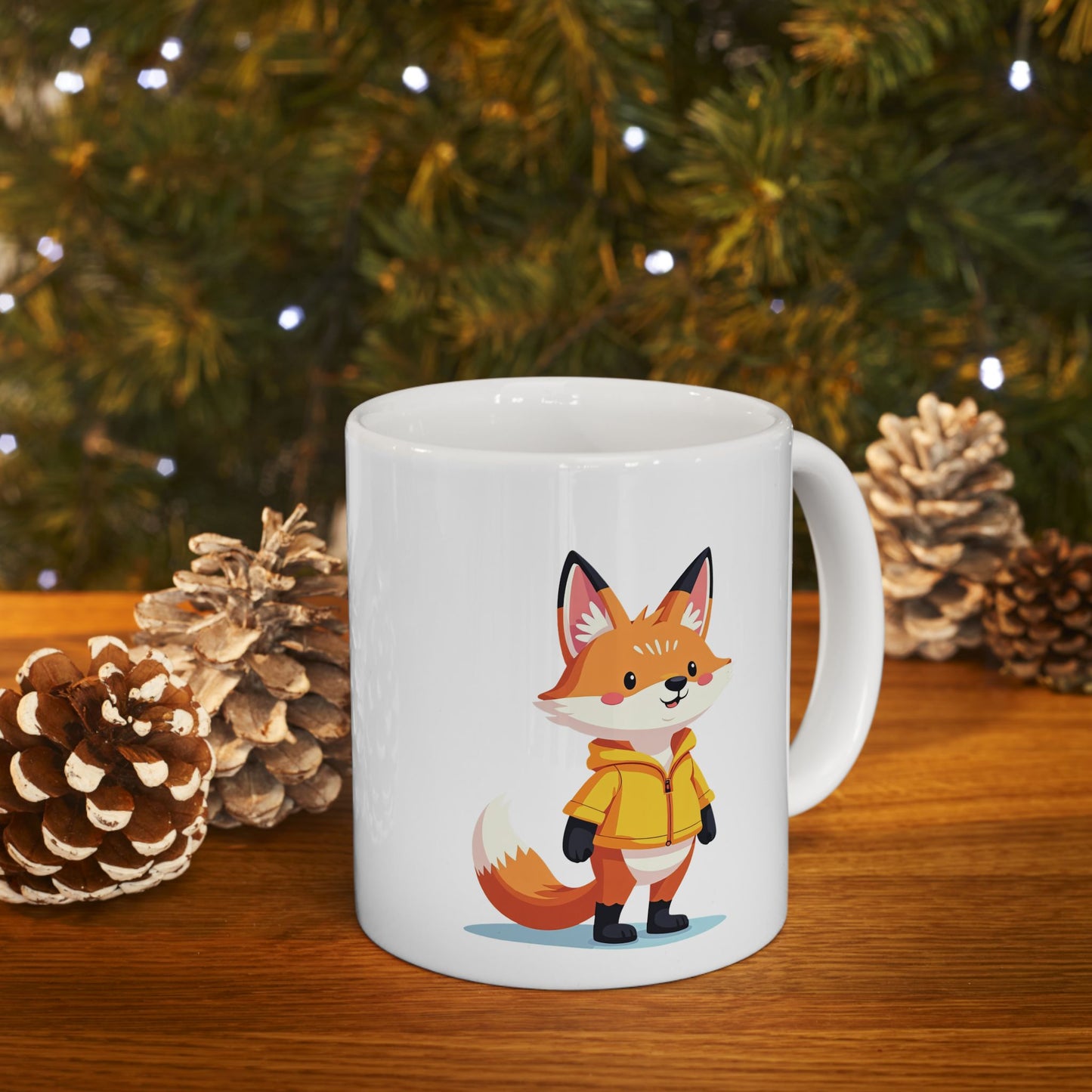 Fox in a Hoodie Mug - Comfy Fox Coffee Cup 11oz