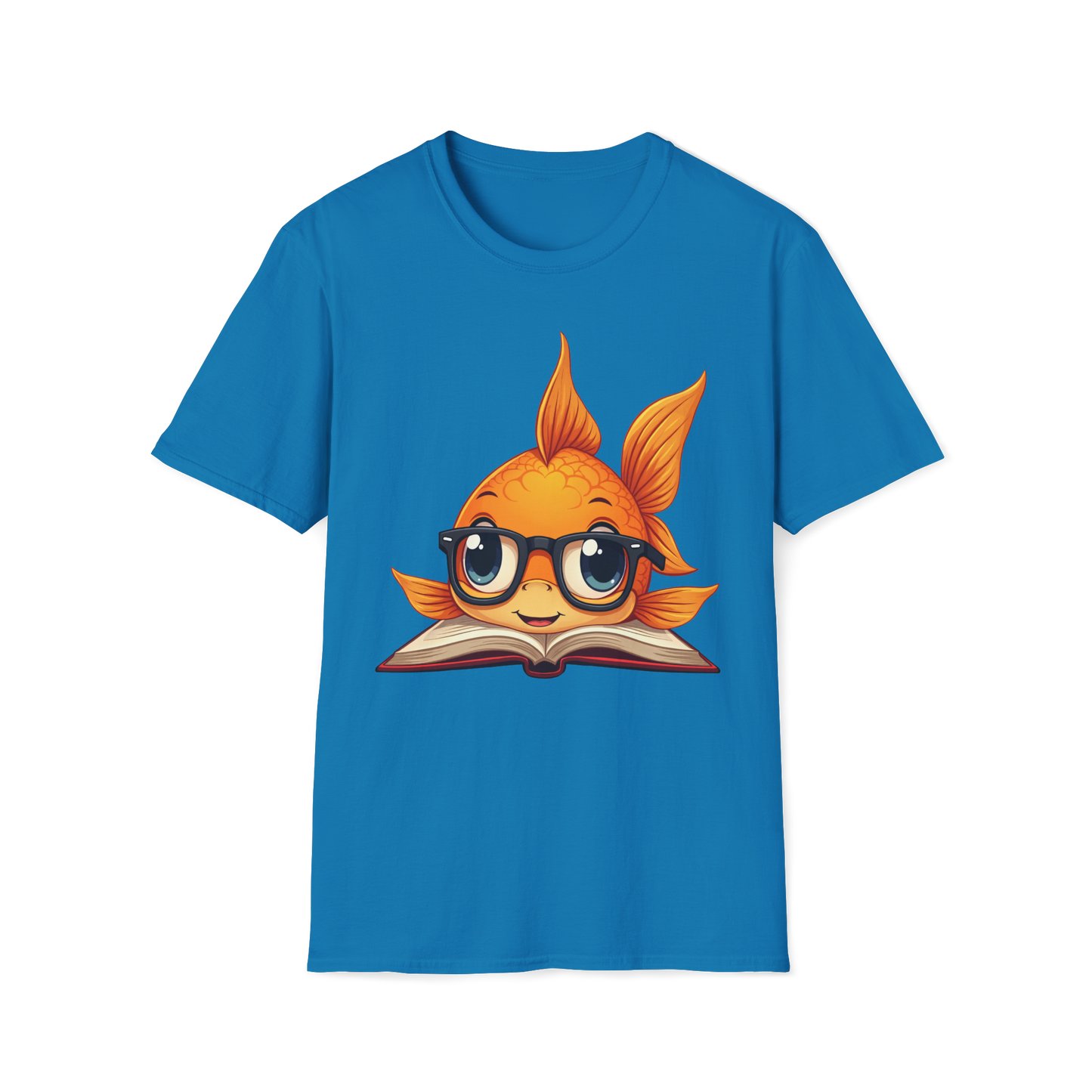 Goldfish Reading Book Unisex T-Shirt - Smart Goldfish Tee