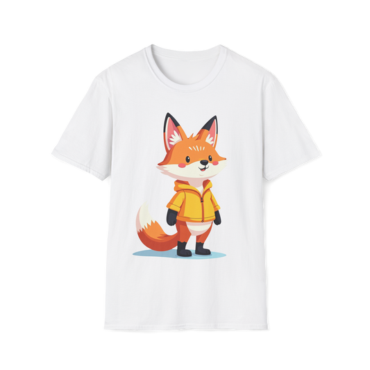 Fox in a Hoodie T-Shirt - Comfy Fox Tee