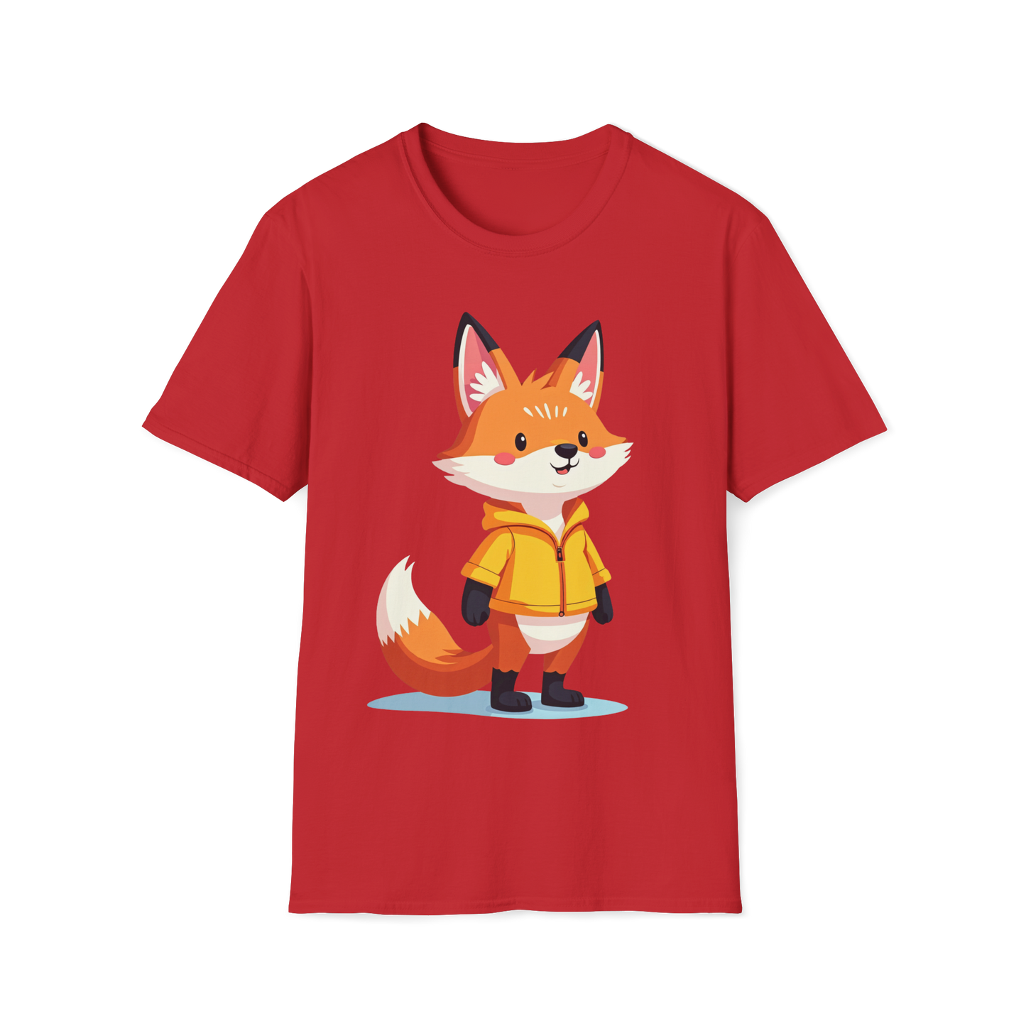 Fox in a Hoodie T-Shirt - Comfy Fox Tee