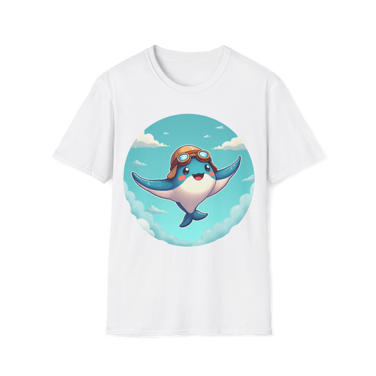 Soaring Manta Ray T-Shirt - Flying Manta Tee