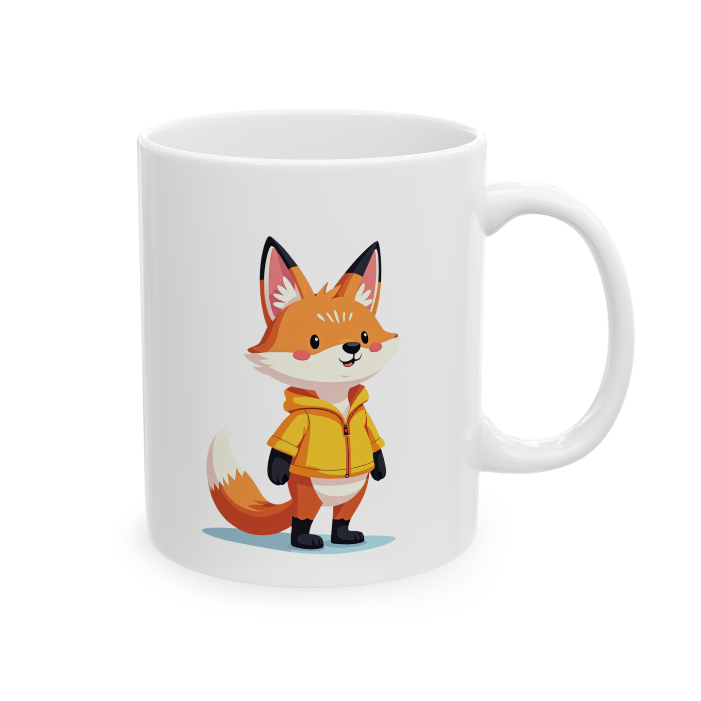 Fox in a Hoodie Mug - Comfy Fox Coffee Cup 11oz